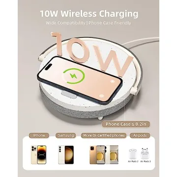 EZVALO Gift for Her: 4-in-1 Music Table Lamp