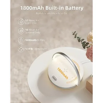 EZVALO Gift for Her: 4-in-1 Music Table Lamp