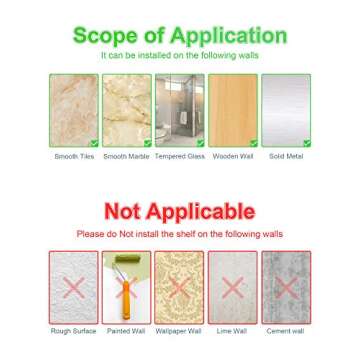 SMARTAKE 2-Pack Corner Shower Caddy, SUS304 Stainless Steel, Wall Mounted Bathroom Shelf with Adhesive, Storage Organizer for Toilet (Pink)