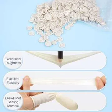 LECWELL Finger Cots Finger Gloves Disposable(Approx 480pcs),Medium Finger Protectors,Finger Covers Protection for Finger Tips,Thumb Protector for Electronic Repair, Handmade, Industrial Apply