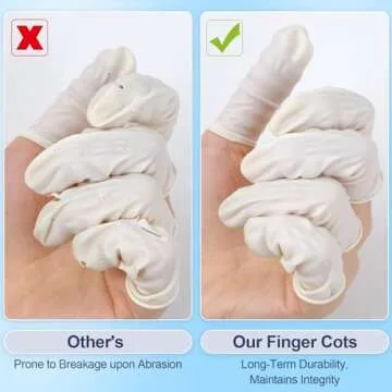 LECWELL Finger Cots Finger Gloves Disposable(Approx 480pcs),Medium Finger Protectors,Finger Covers Protection for Finger Tips,Thumb Protector for Electronic Repair, Handmade, Industrial Apply