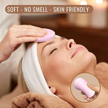 Royal Merchs PVA Facial Sponges - 240 Count Soft & Eco-Friendly