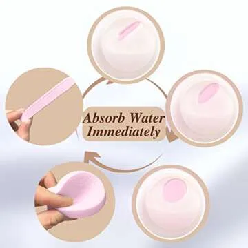 Royal Merchs PVA Facial Sponges - 240 Count Soft & Eco-Friendly