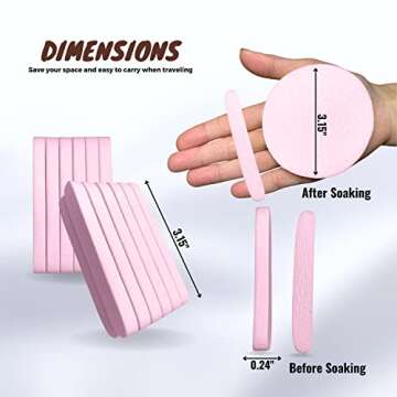 Royal Merchs PVA Facial Sponges - 240 Count Soft & Eco-Friendly