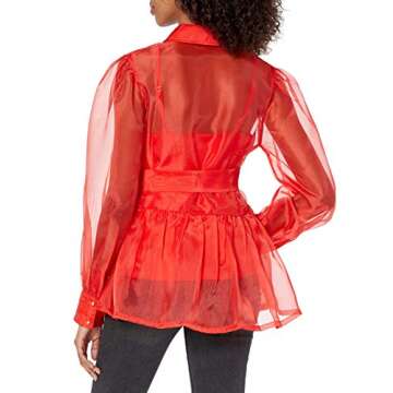 The Drop Women's @shopdandy Organza Shirt with Stretch Cami