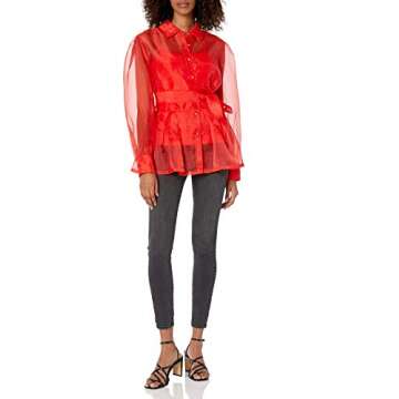 The Drop Women's @shopdandy Organza Shirt with Stretch Cami