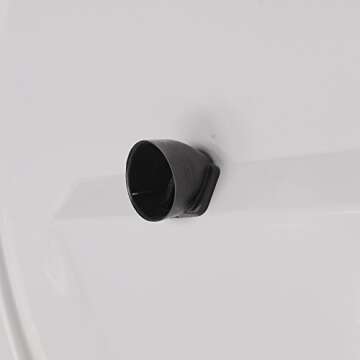 Boomerang - MasterSeries Hard JL Tire Cover - (255/75R17 & 255/70R18) - (Painted Plastic Face & Polished Stainless Ring) for Jeep Wrangler JL (with Back-up Camera) - Sahara (2018-2024) - Bright White