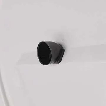 Boomerang - MasterSeries Hard JL Tire Cover - (255/75R17 & 255/70R18) - (Painted Plastic Face & Polished Stainless Ring) for Jeep Wrangler JL (with Back-up Camera) - Sahara (2018-2024) - Bright White