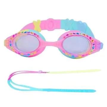 YUENREE Girls Bling Swim Goggles with UV Protection