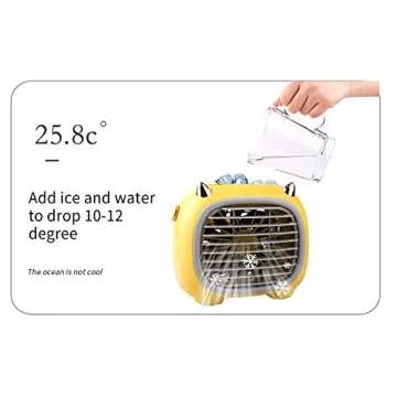 Juesi Retro Cooling Fan - USB Rechargeable & Portable