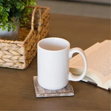 Classic 15oz Ceramic Coffee Mugs with Large Handles