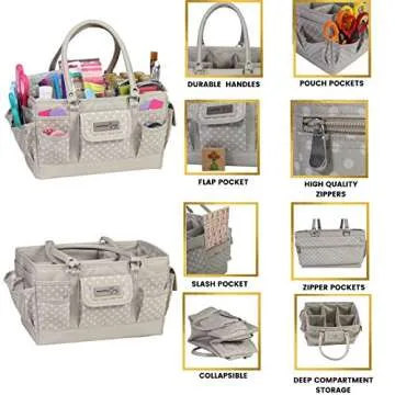 Everything Mary Craft Tote - Stylish Craft Organizer Bag