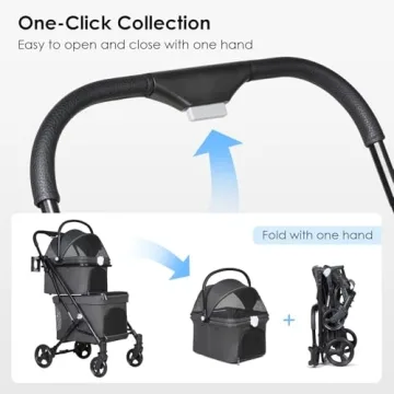 Beberoad Double Pet Stroller - Lightweight and Versatile