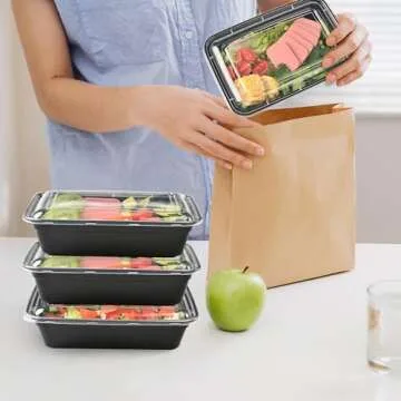 LOKATSE HOME Meal Prep Containers 16 Pack BPA-Free