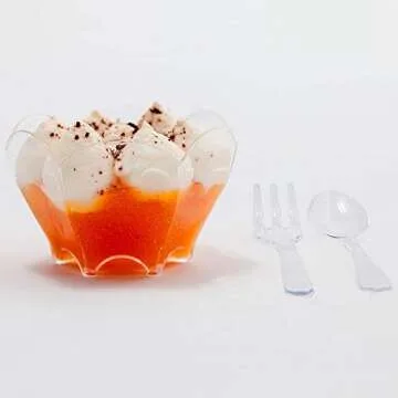 Cute Flower Shape Dessert Cups - Perfect for Any Event
