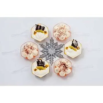 Cute Flower Shape Dessert Cups - Perfect for Any Event