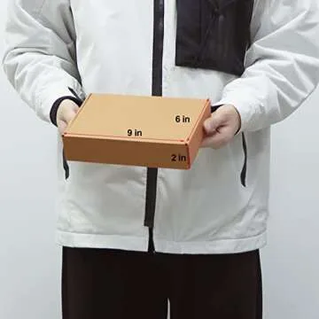 MEBRUDY 9x6x2 Inches Shipping Boxes Pack of 50, Small Corrugated Cardboard Box for Mailing Packing Literature Mailer