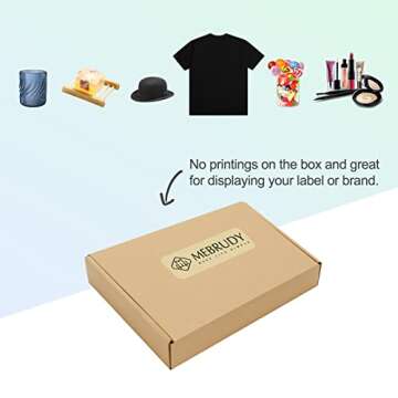 MEBRUDY 9x6x2 Inches Shipping Boxes Pack of 50, Small Corrugated Cardboard Box for Mailing Packing Literature Mailer