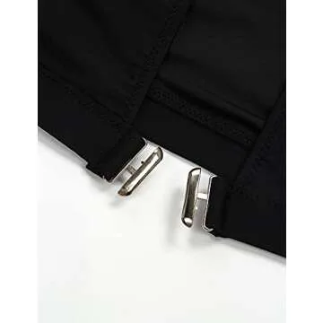 Blooming Jelly Women's High Waisted Swimsuit Crop Top Cut Out Two Piece Cheeky High Rise Bathing Suit Bikini