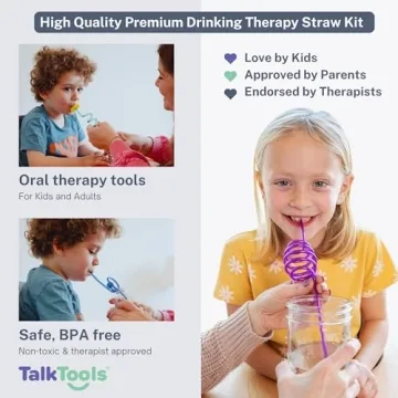 TalkTools Crazy Straws for Kids - Fun, Reusable Oral-Motor Tool