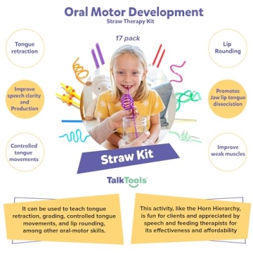 TalkTools Crazy Straws for Kids - Fun, Reusable Oral-Motor Tool