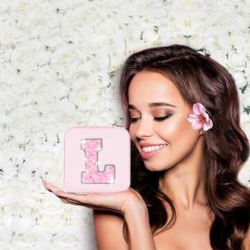 Uygafly Personalized Jewelry Box - Cute Travel Jewelry Organizer for Her