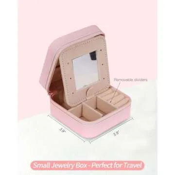 Uygafly Personalized Jewelry Box for Travel & Gifts