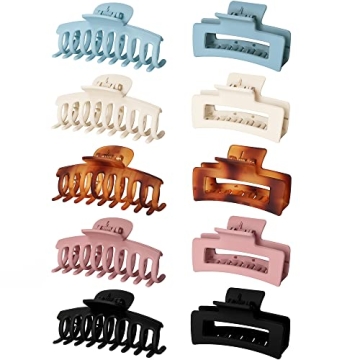 Vsiopy Claw Clips - 10 Strong Hold Hair Accessories