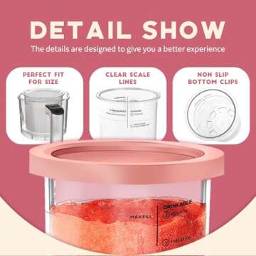 ZitoNebrix Ninja Creami Deluxe 4-Pack Containers