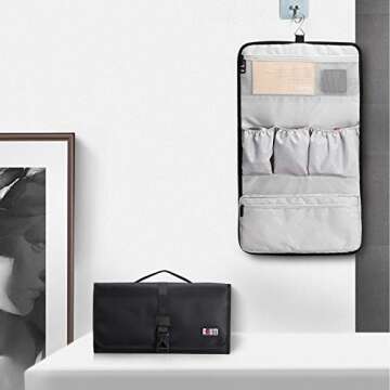 BUBM Waterproof Travel Storage Case Organizer for Dyson Airwrap, Pre-Styling Dryer, 4 Curling Barrels, 2 Smoothing Brushes and Volumizing Brush