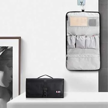 BUBM Waterproof Travel Storage Case Organizer for Dyson Airwrap, Pre-Styling Dryer, 4 Curling Barrels, 2 Smoothing Brushes and Volumizing Brush