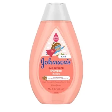 Johnson's Kids Curl-Defining Shampoo - Shea Butter, Tear-Free & Gentle for Curls 13.6 fl. oz