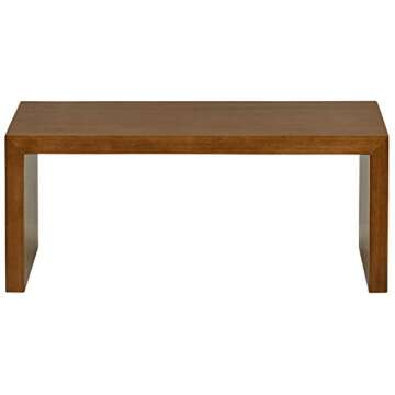 Amazon Brand – Rivet Modern Coffee Table, 39.37"W, Pine Veneer and Natural Wood