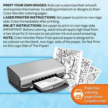 Crayola Color Wonder Mess Free Coloring Kit (120ct), 100 Coloring Pages, 20 Mini Markers, Travel Activity, Toddler Gift, 3+