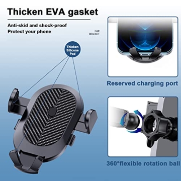 Qidoe 4 in 1 Universal Car Phone Mount - Secure & Versatile