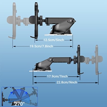 Qidoe 4 in 1 Universal Car Phone Mount - Secure & Versatile