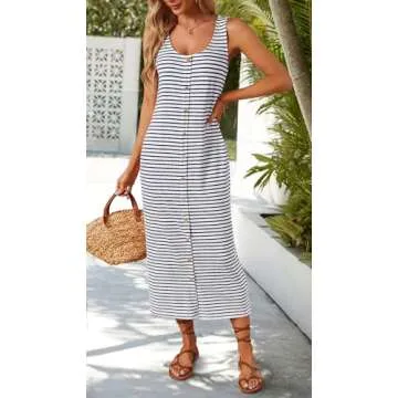 Stylish MEROKEETY Women's Summer Midi Dress for Every Occasion
