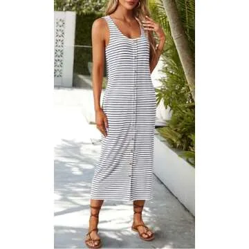 Stylish MEROKEETY Women's Summer Midi Dress for Every Occasion