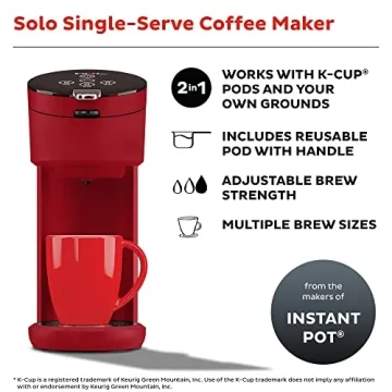 Instant Solo Single Serve Coffee Maker Compact & Efficient Brew