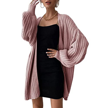 Stylish MIRACMODA Women's Sweater Cardigan in Pink