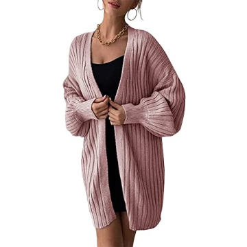 Stylish MIRACMODA Women's Sweater Cardigan in Pink
