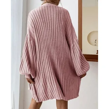 Stylish MIRACMODA Women's Sweater Cardigan in Pink