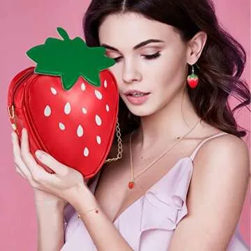 6 Pcs Strawberry Jewelry Set for Kids' Fun Outfits