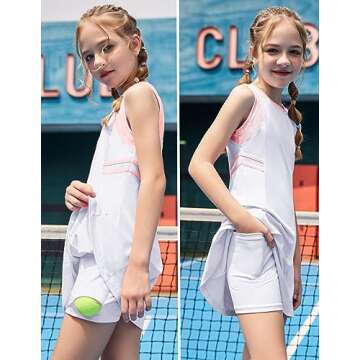 Zaclotre Girls Tennis Dress | Stylish Golf Outfit for Kids