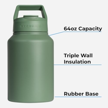 HydroJug Sport 64oz Insulated Water Bottle - Durable & Stylish