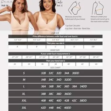 Gailife Deep V Bras for Women No Underwire Wireless Push Up Bra Seamless Plunge Bralette Comfort Sup...
