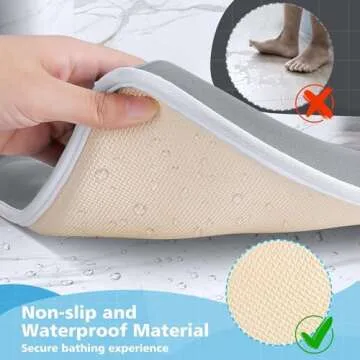 Baby Bath Kneeler and Elbow Rest Pad Set - Gray Green - 1.5 inch Extra Thick Baby Bathtub Kneeling Pad and Removable Elbow Pad,with Baby Bath Toys and Organizer Pockets - Easy to Clean-Tiikiy