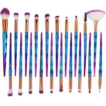 KOLIGHT 20pcs Eye Shadow Makeup Brushes Set (Purple)