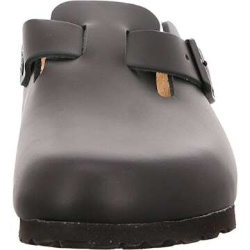 Birkenstock Boston Black Slip On Sandals for Women