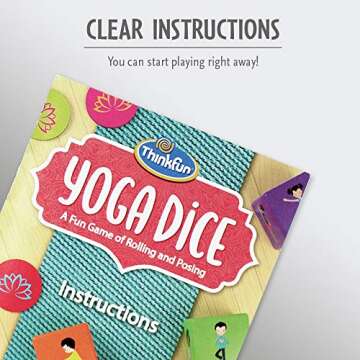 Think Fun Yoga Dice Game for Boys and Girls Ages 6 and Up - Learn Yoga With a Game,Multi,1844